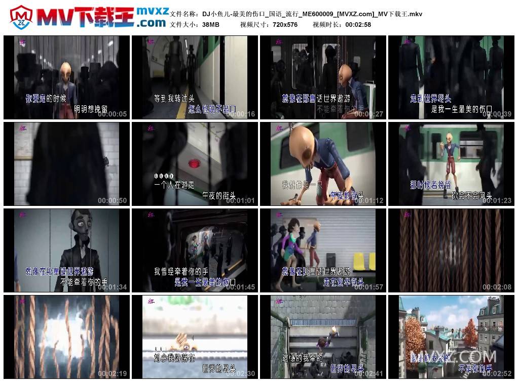 DJ小鱼儿-最美的伤口_国语_流行_ME600009
